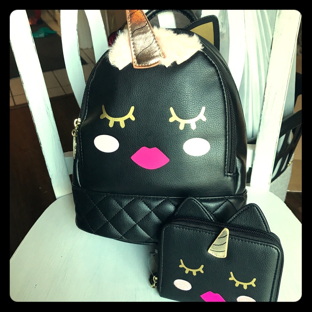 Betsey Johnson pack back and wallet set NWT